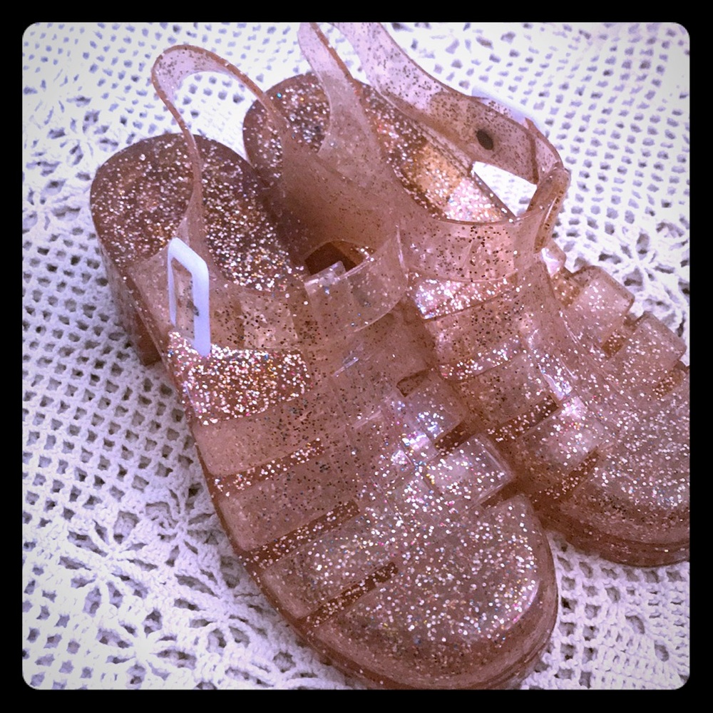 Glittery synthetic Jelly shoes